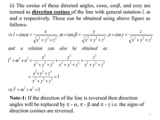Three Dimensional Geometry(Class 12) | PPTX