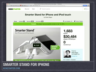 SMARTER STAND FOR IPHONE
KICKSTARTER.COM

 