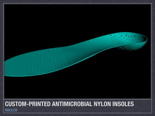 CUSTOM-PRINTED ANTIMICROBIAL NYLON INSOLES
SOLS.CO

 