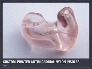 CUSTOM-PRINTED ANTIMICROBIAL NYLON INSOLES
SOLS

 