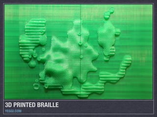 3D PRINTED BRAILLE
YEGGI.COM

 