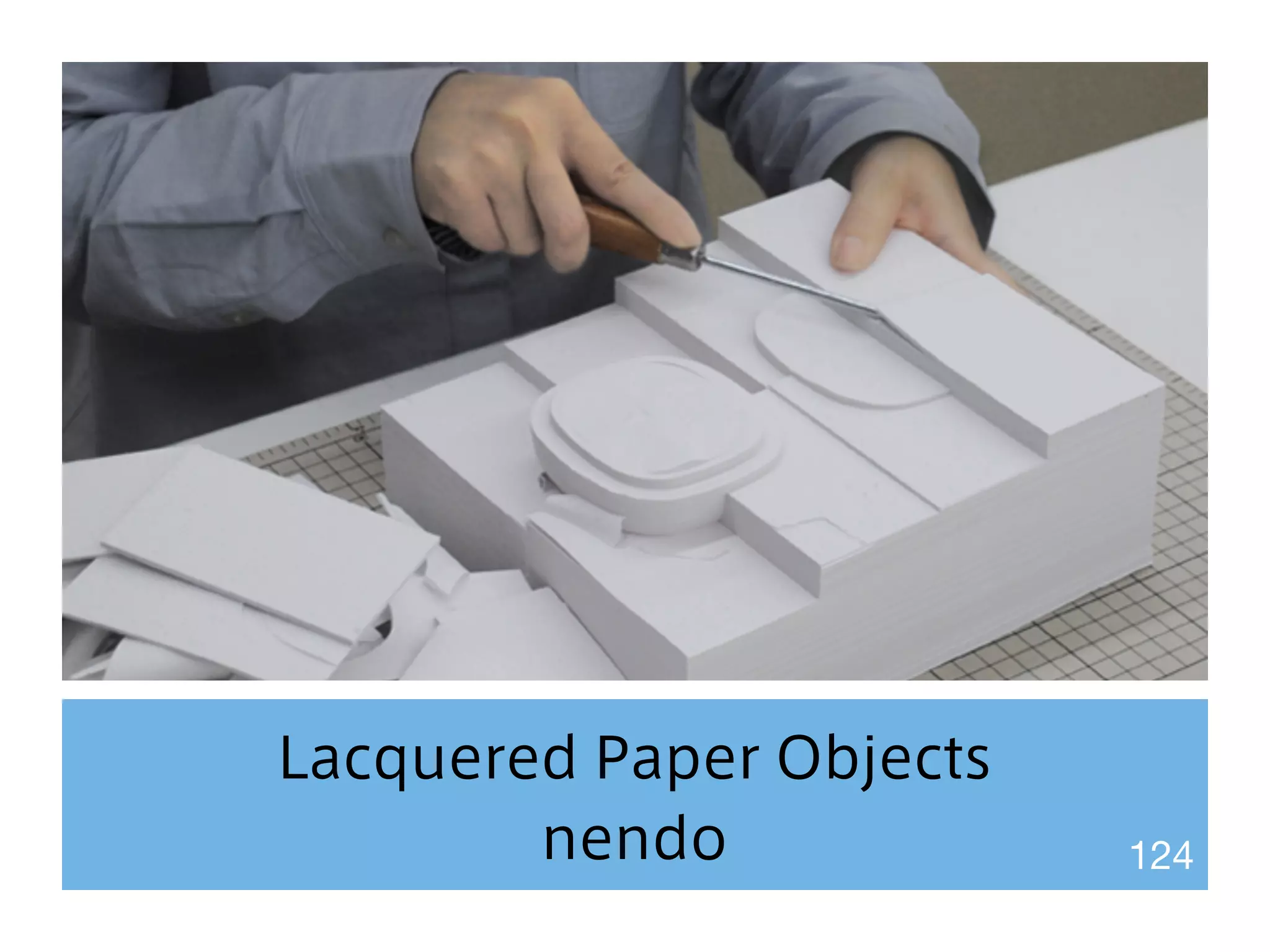 Lacquered Paper Objects 
nendo 124 
 