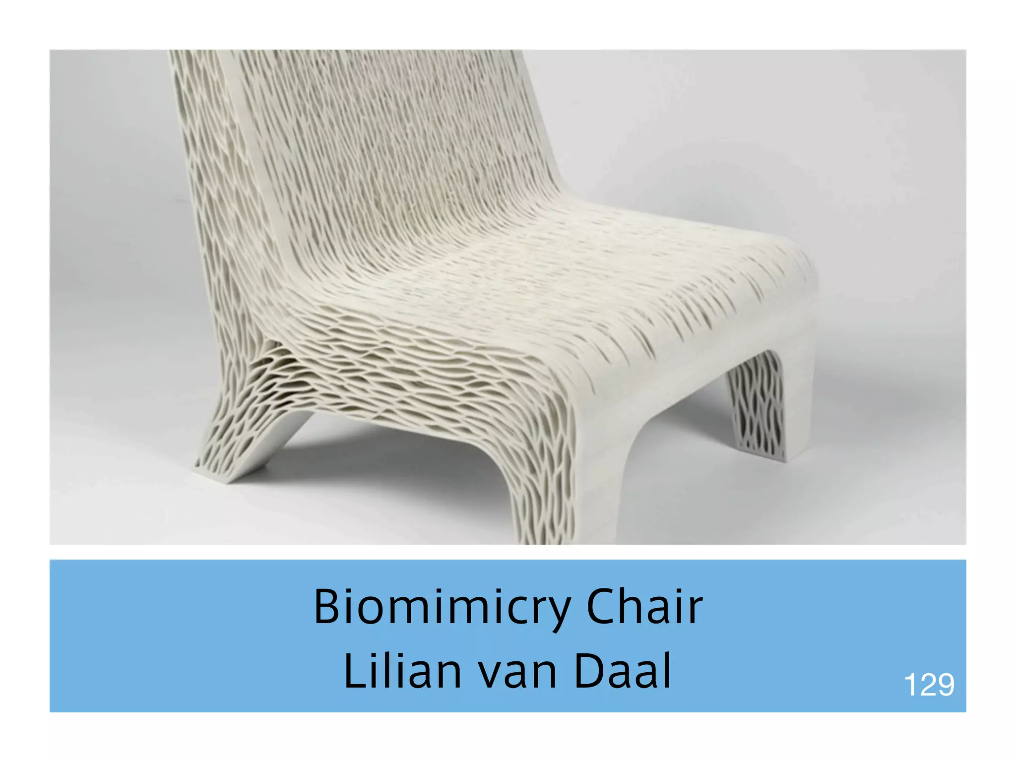 Biomimicry Chair 
Lilian van Daal 129 
 