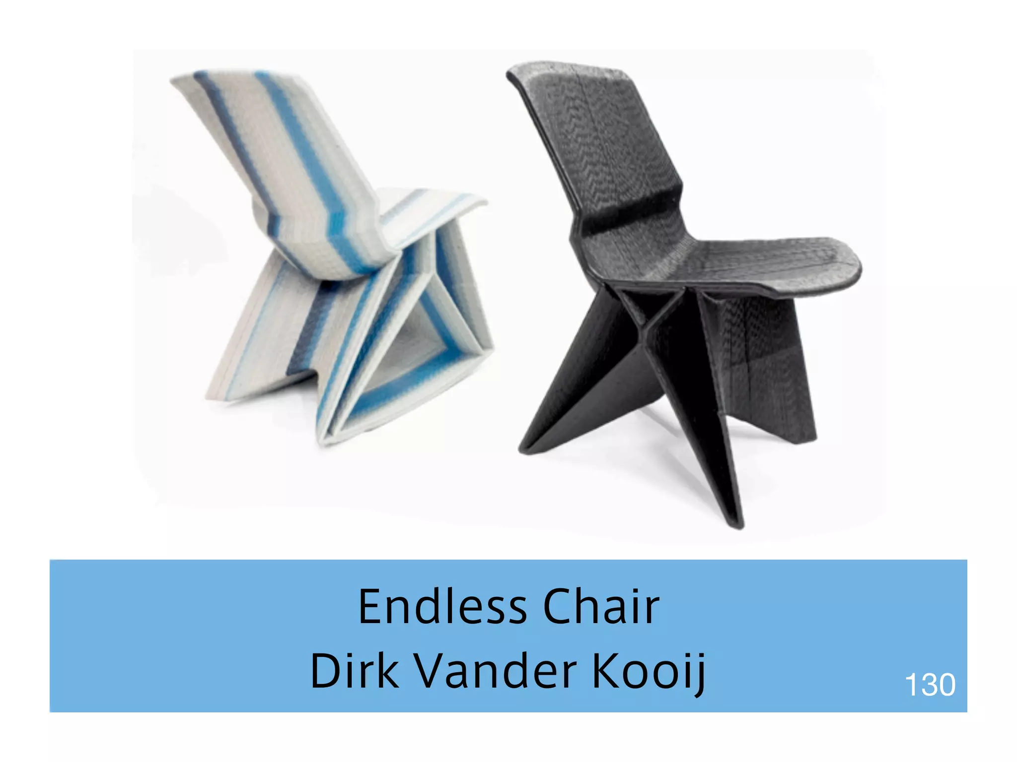 Endless Chair 
Dirk Vander Kooij 130 
 