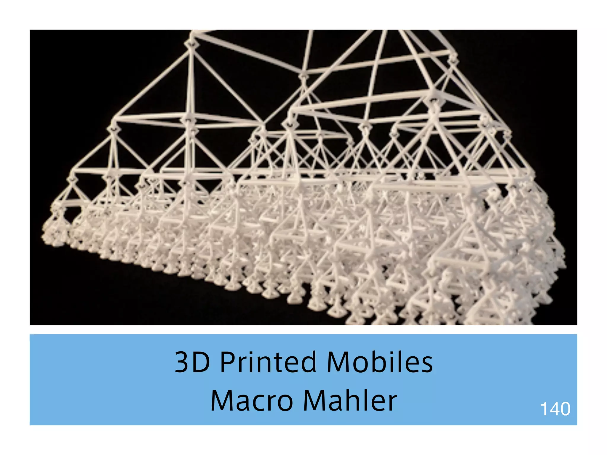 3D Printed Mobiles 
Macro Mahler 140 
 