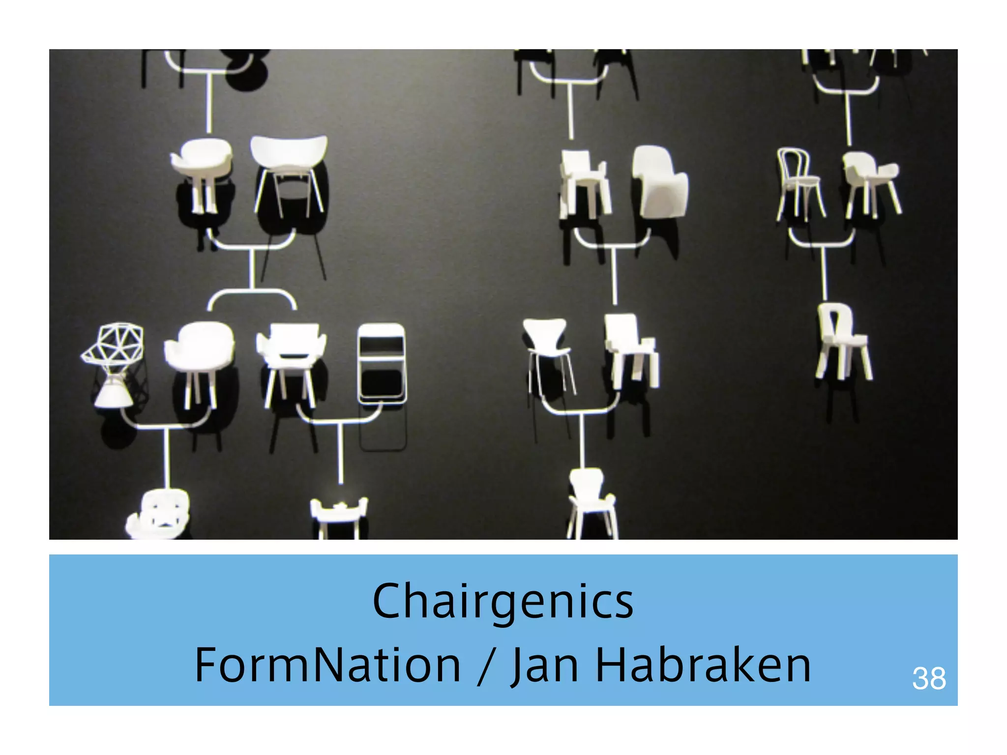 Chairgenics 
FormNation / Jan Habraken 38 
 