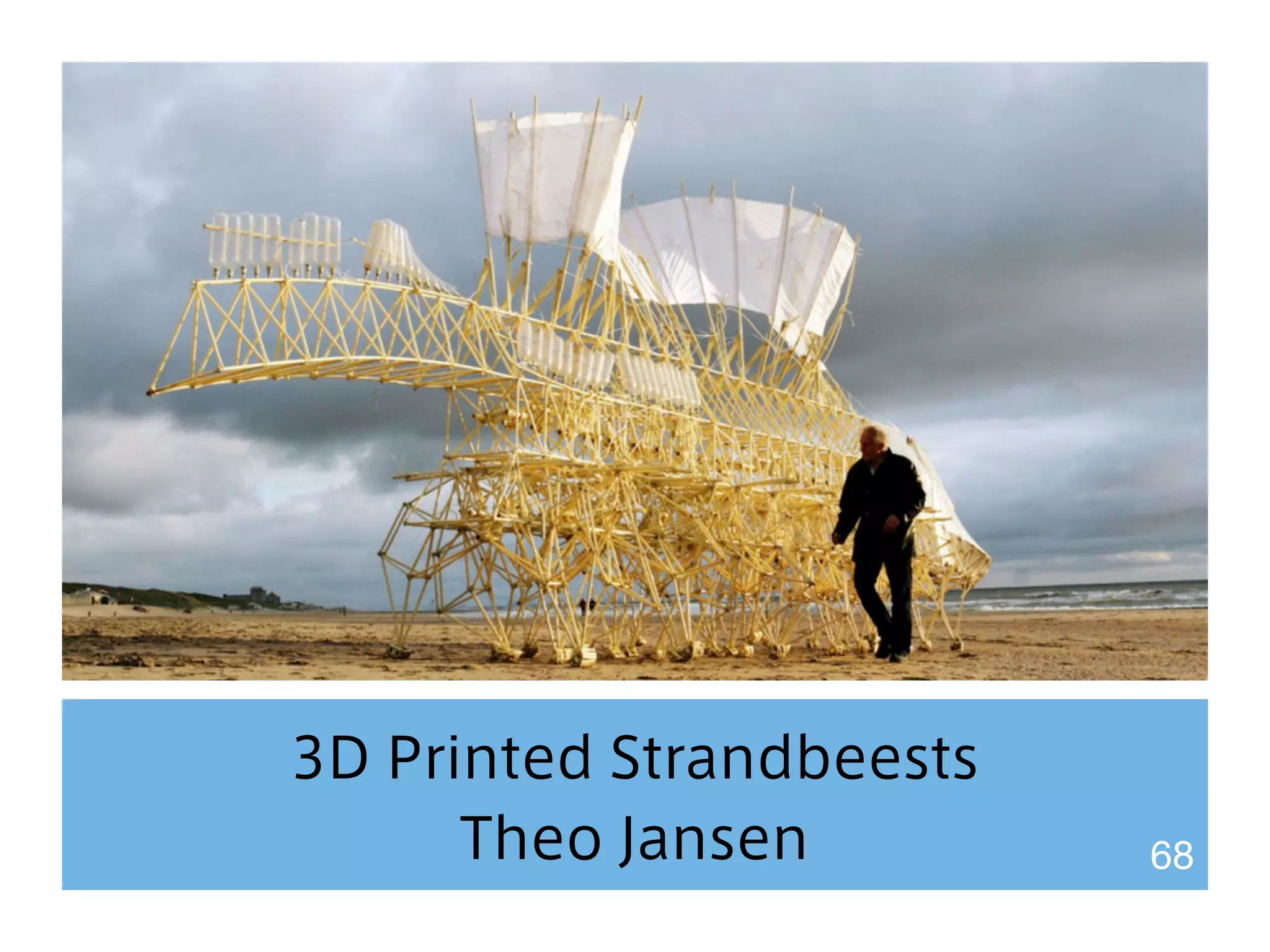 3D Printed Strandbeests 
Theo Jansen 68 
 