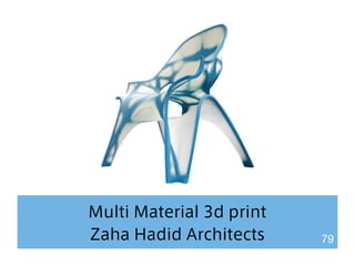 Multi Material 3d print 
Zaha Hadid Architects 79 
 