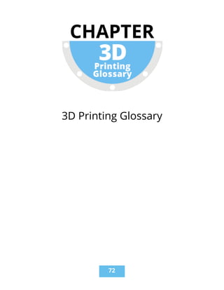 3D Printing Glossary
CHAPTER
!72
 