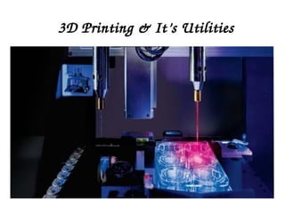 3D Printing & It’s Utilities
 