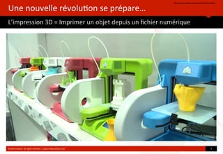  


   Une	
  nouvelle	
  révolu*on	
  se	
  prépare…
   Téléporter	
  un	
  objet,	
  un	
  produit?




                                                          En	
  fait	
  cela	
  
                                                      est	
  DEJA	
  possible
                                                             grâce	
  à…	
  
                                                       l’impression	
  3D
   ©HUB	
  Ins*tute.	
  All	
  rights	
  reserved	
  	
  |	
  www.HUBins*tute.com   6	
  

jeudi 7 mars 13
 
