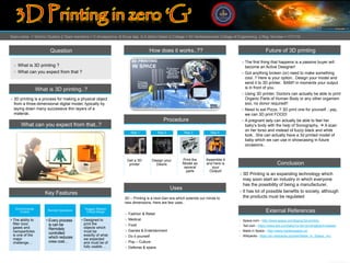 How 3D Printing in Zero Gravity Works Poster Presentation | PDF