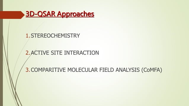 Qsar Methods 3D-QSAR.pptx