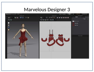 Marvelous Designer 3
Department of Apparel, Events, and Hospitality Management
 