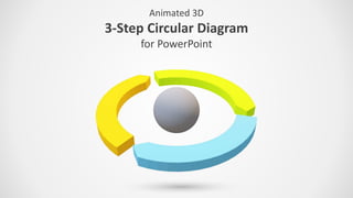 Animated 3D
3-Step Circular Diagram
for PowerPoint
 