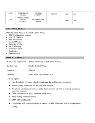 pratiksha k (new CV) | DOCX