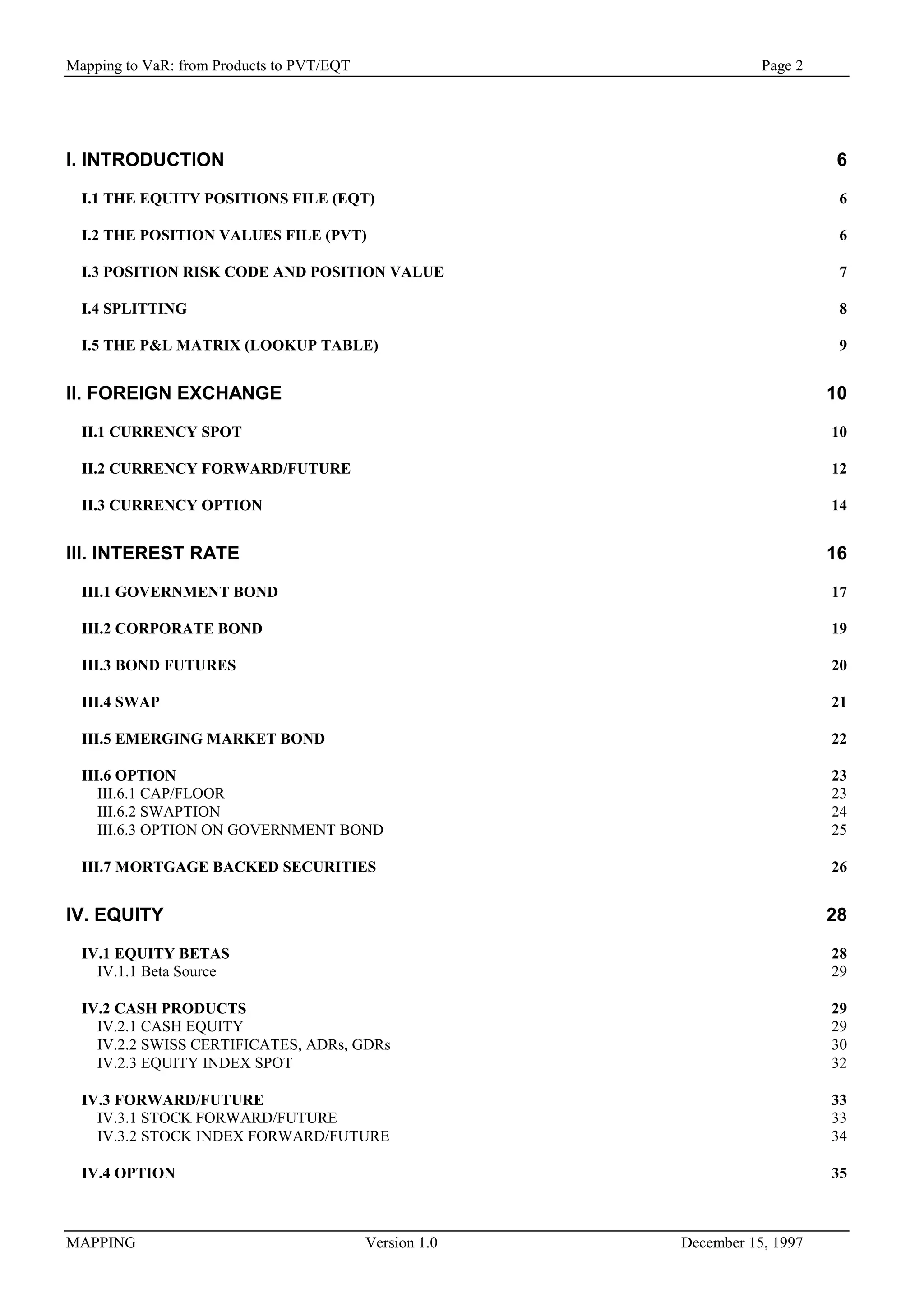 Value at Risk Mapping | PDF