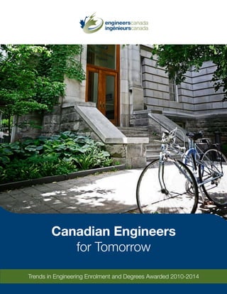 Canadian Engineers
for Tomorrow
Trends in Engineering Enrolment and Degrees Awarded 2010-2014
 