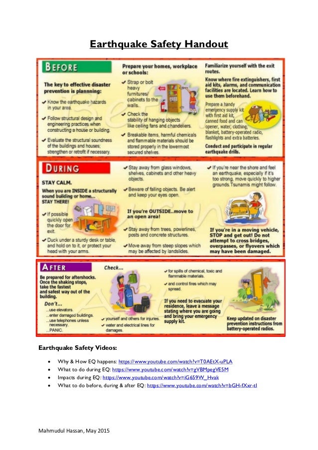 Earthquake Safety Guidelines