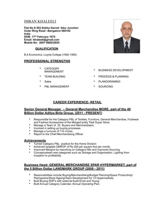Resume -Imran | PDF