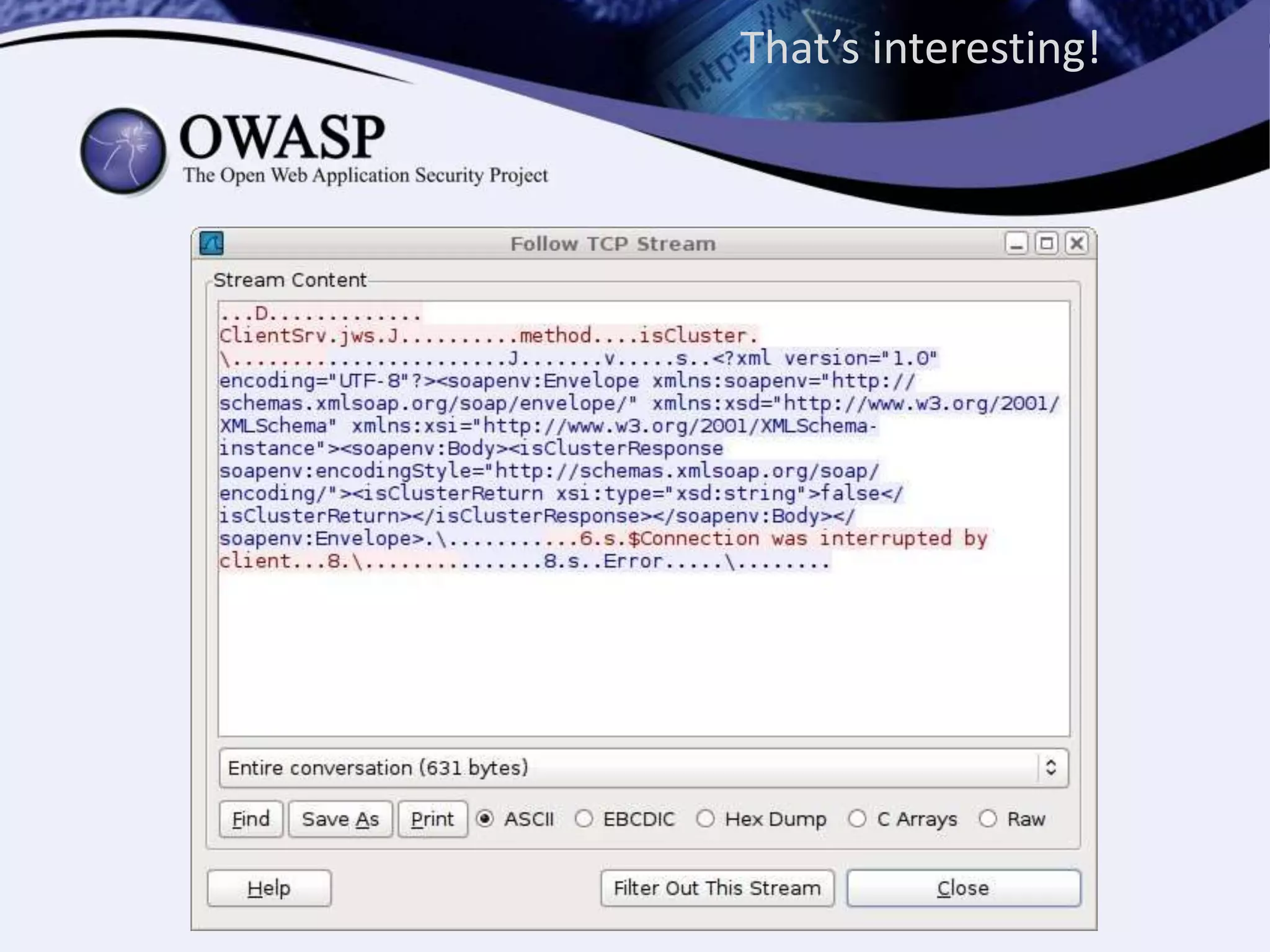 That’s interesting!
 