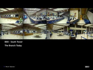 BDO – South Tower
The Branch Today
 