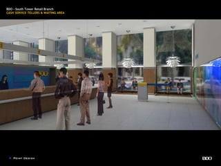 BDO - South Tower Retail Branch
CASH SERVICE TELLERS & WAITING AREA
 