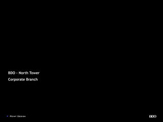 BDO – North Tower
Corporate Branch
 