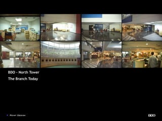 BDO – North Tower
The Branch Today
 