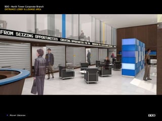 BDO - North Tower Corporate Branch
ENTRANCE LOBBY & LOUNGE AREA
 
