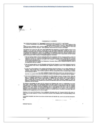 A Project on Induction & Performance Review Methodology for Graduate Engineering Trainees.
27
 