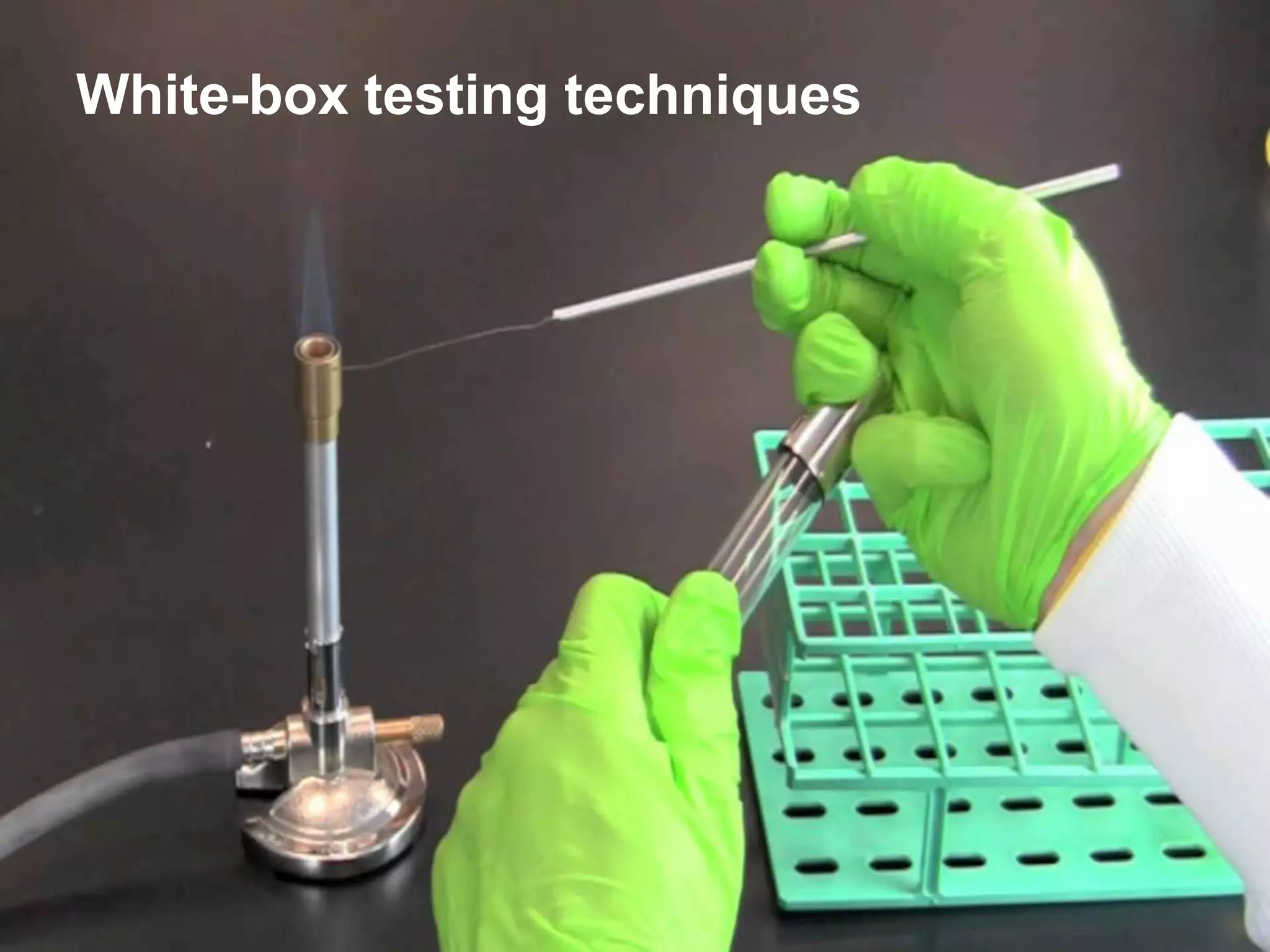 White-box testing techniques
 