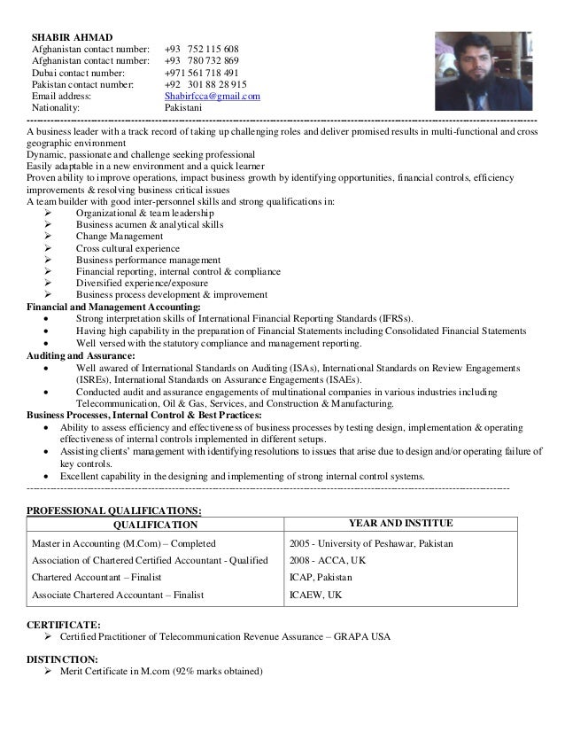 director of finance resume