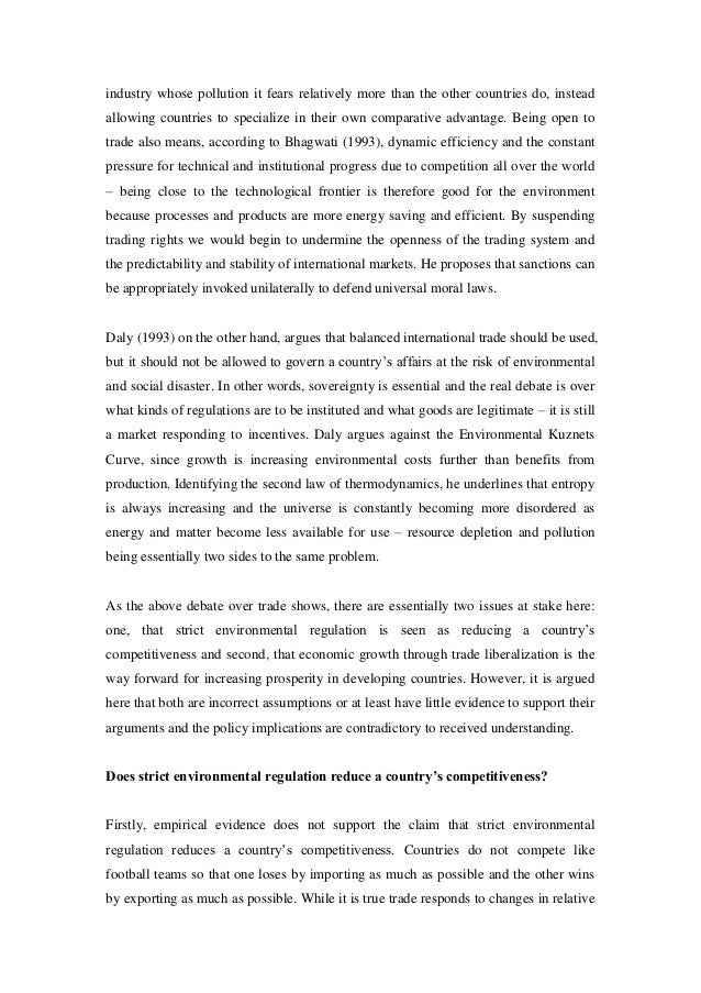 Argumentative essay on sustainability