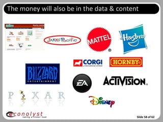 The money will also be in the data & content




                                           Slide 58 of 62
 