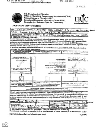 Report to the Discovery Channel | PDF