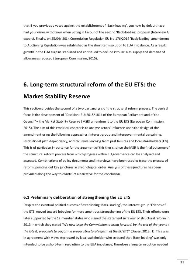Thesis trading system