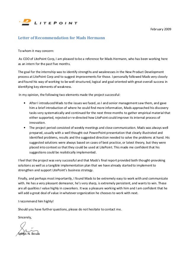 letter of recommendation coo spiros pdf signing a letter of recommendation