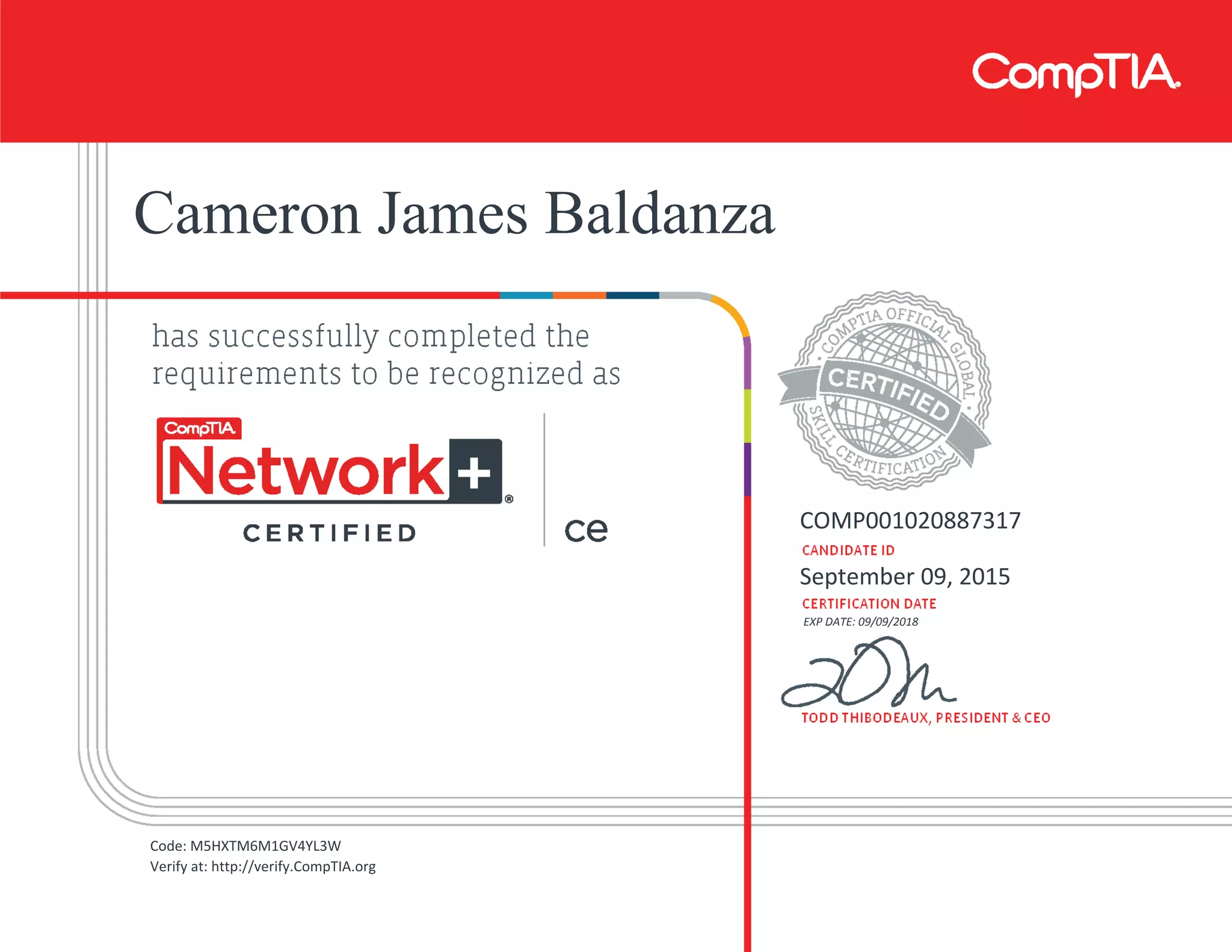 CompTIA Network+ ce certificate | PPT