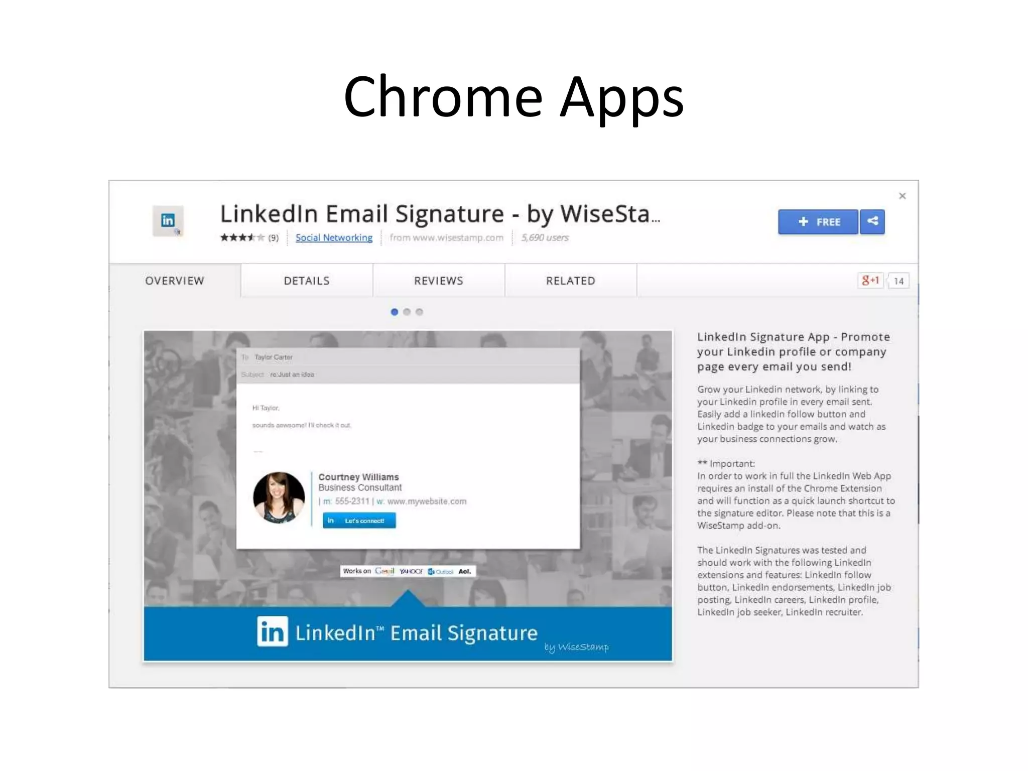 Chrome Apps
 