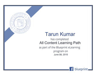 All Content Learning Path
June 08, 2015
Tarun Kumar
 
