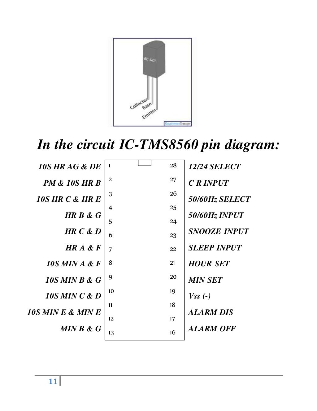Digital Alarm Clock (ICTMS8560)
