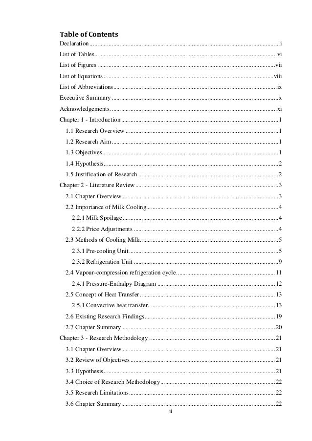 Final year dissertation