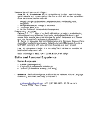 Resume