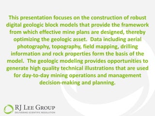 Mapping and Block Modeling | PDF