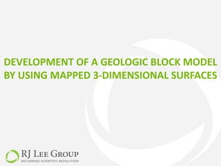 Mapping and Block Modeling | PDF