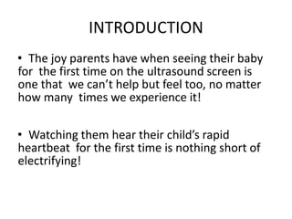 3D and 4D ultrasound in obstetrics | PPTX