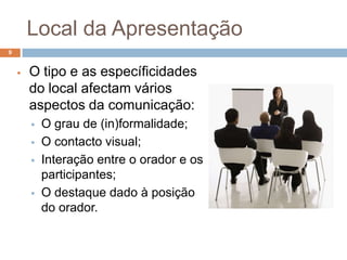 Local da Apresentação
