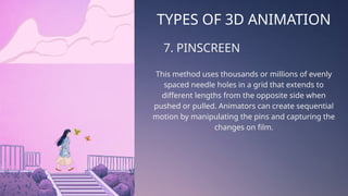 Quiz Example Animation 3d Animation with a quiz at the end. Talks about types of animation | PPTX