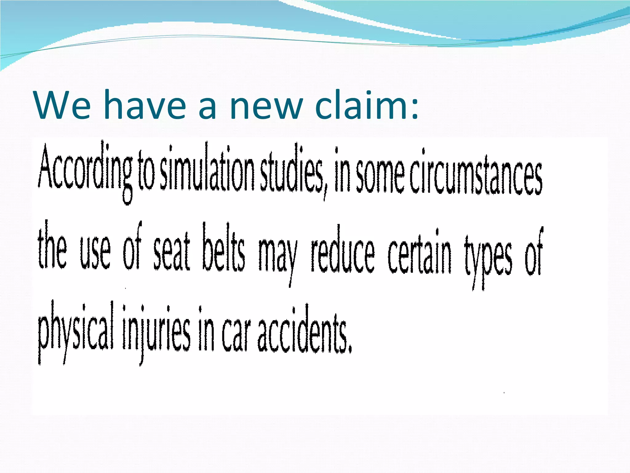 We have a new claim:
 